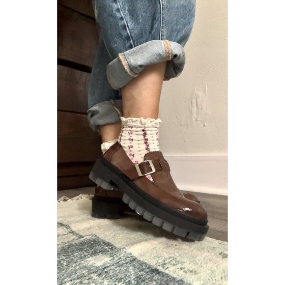 🎉LAST CHANCE🎉 FREE PEOPLE Mackenzie MJ Loafers / Pecan - Picture 1 of 10